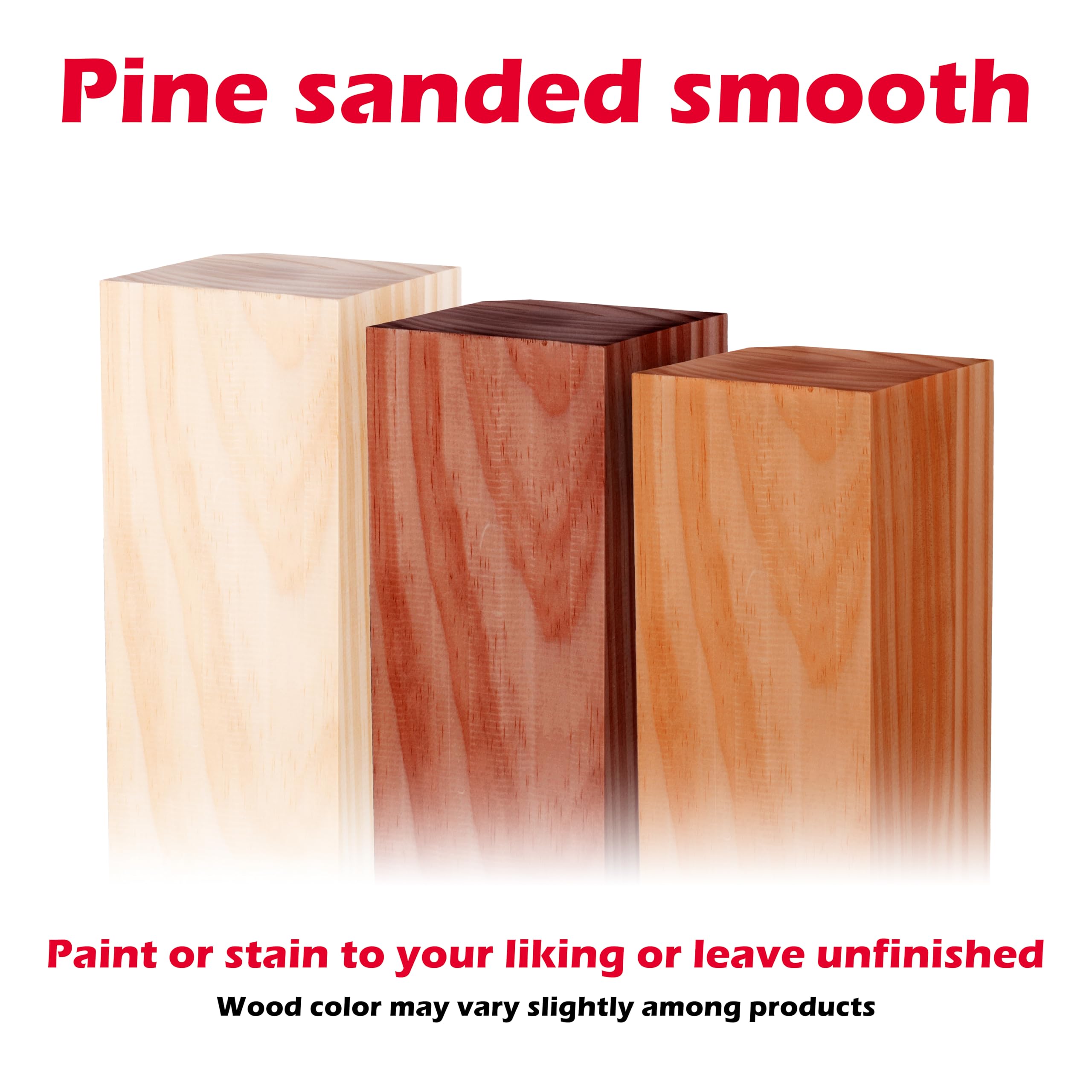 Waddell Farmhouse Pine Table Leg (4 Count, 29" H) | Decorative Unfinished Wooden Table Legs for DIY Home Projects | Woodworker Replacement Furniture Parts for Crafts or Repurposing Vintage Room Decor - Image 4